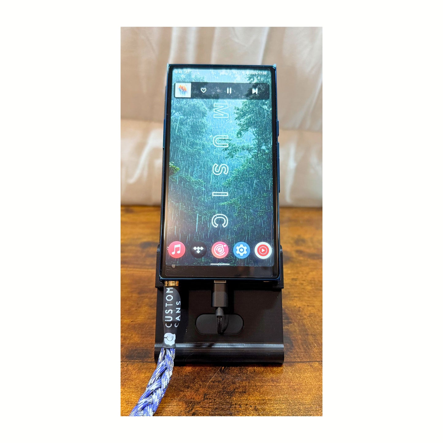 Tech Fusion Products Digital Audio Player Desk Stand for Hiby R8II - Premium 3D Printed Design With Weighted Base