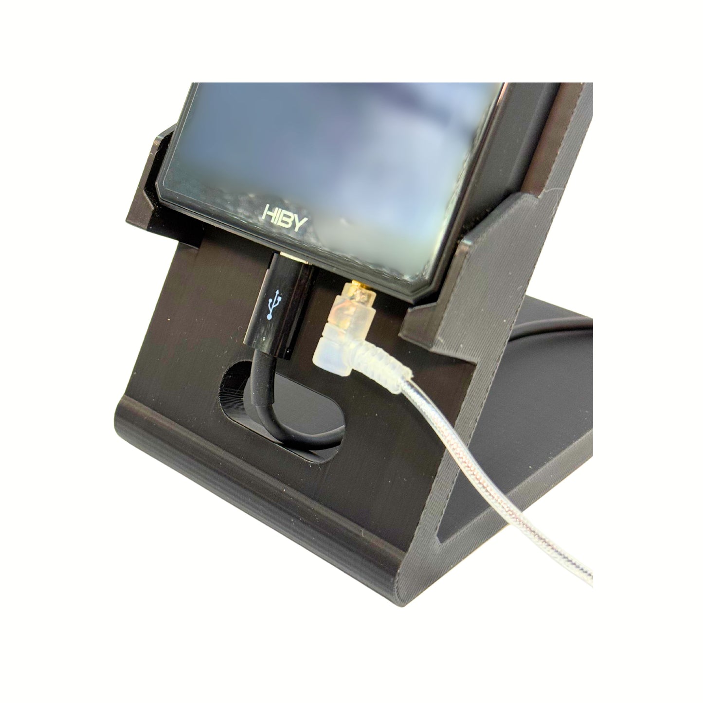 Tech Fusion Products Digital Audio Player Desk Stand for Hiby R6 Gen III - Premium 3D Printed Design With Weighted Base
