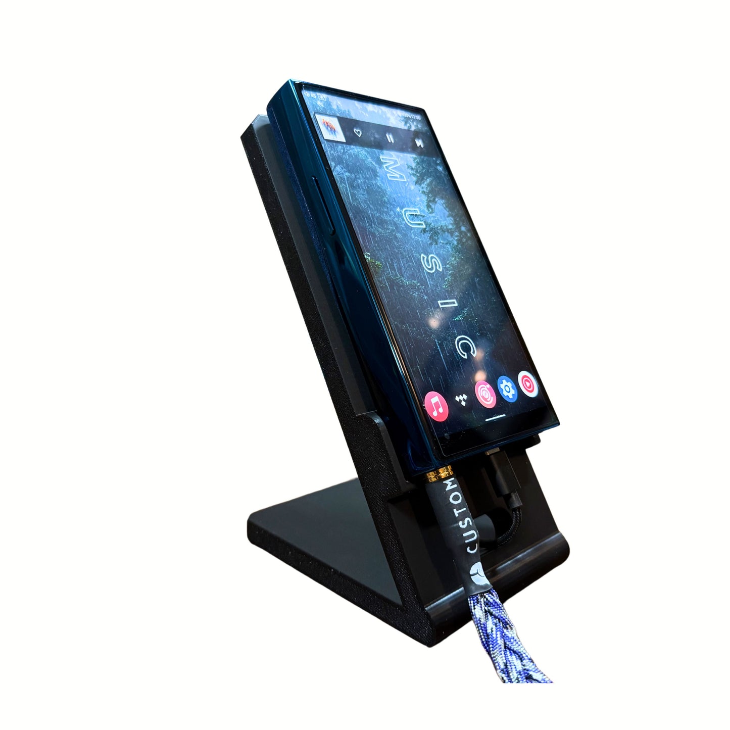 Tech Fusion Products Digital Audio Player Desk Stand for Hiby R8II - Premium 3D Printed Design With Weighted Base